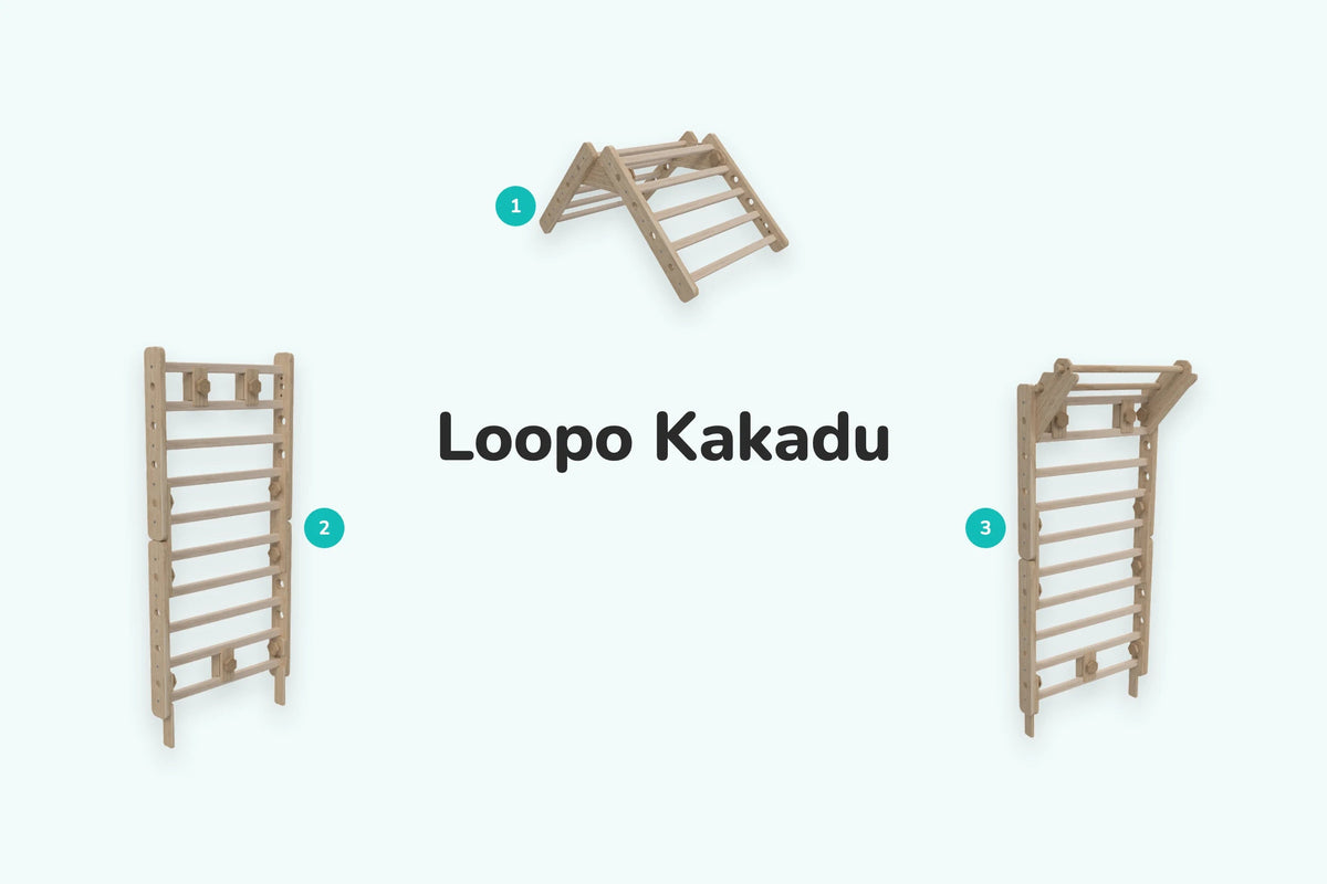 Kletterdreieck LOOPO KAKADU 3in1 – Übersicht der Aufbauvarianten