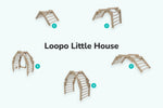 Sprossenwand LOOPO LITTLE HOUSE – Übersicht der Aufbauvarianten