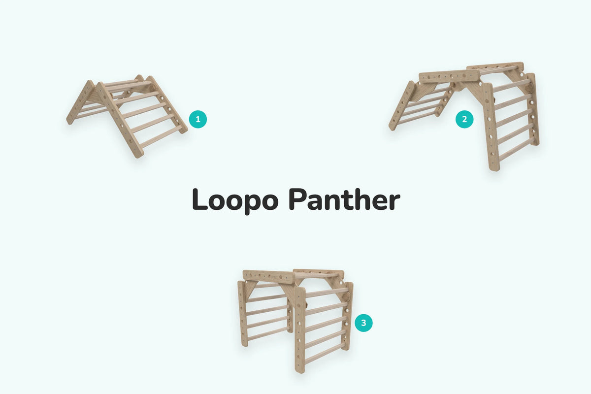 Kletterdreieck LOOPO PANTHER 3in1 – Übersicht der Aufbauvarianten