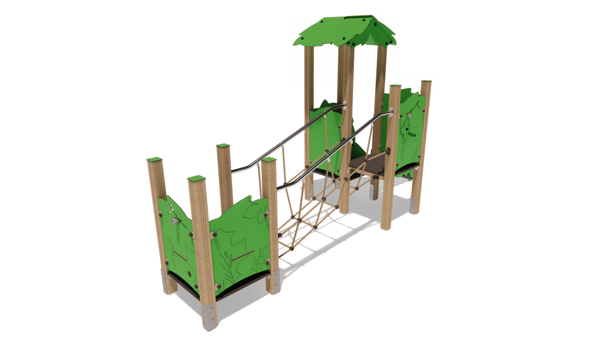 Klettergerüst SPIELPLATZ 304 | 4 verschiedene Designs | Sicheres und kompaktes Spielgerät für Kitas (Alter: 3 bis 6 Jahre) - Kletterling – einfach Kind sein