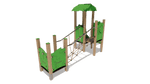 Klettergerüst SPIELPLATZ 304 | 4 verschiedene Designs | Sicheres und kompaktes Spielgerät für Kitas (Alter: 3 bis 6 Jahre) - Kletterling – einfach Kind sein