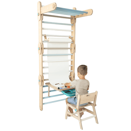 Papierrollenhalter MOON für Kletterdreiecke und Sprossenwände | 55 cm - Kletterling – einfach Kind sein