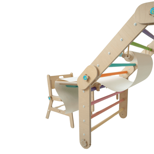 Papierrollenhalter MOON für Kletterdreiecke und Sprossenwände | 55 cm - Kletterling – einfach Kind sein