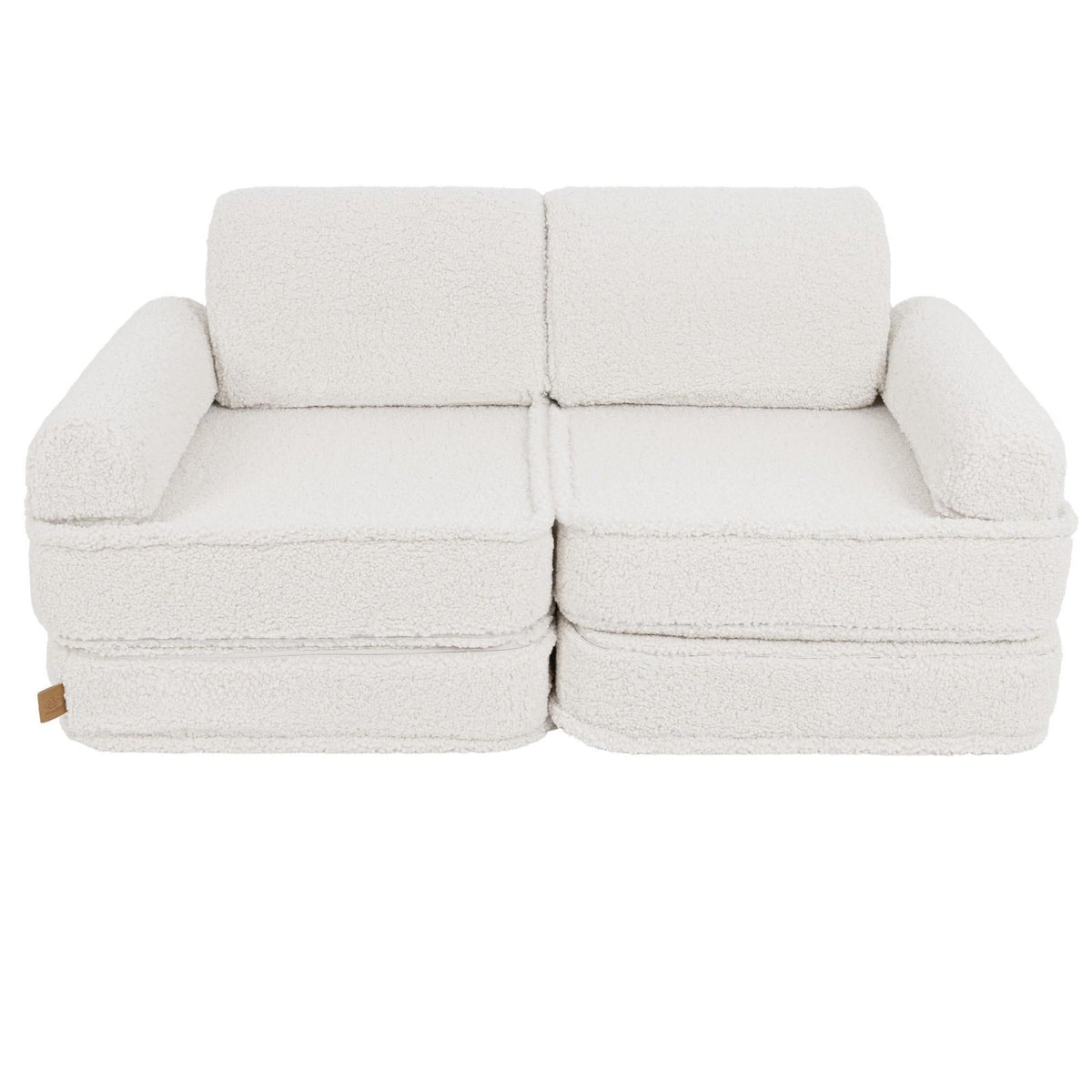 MeowBaby Spielsofa Mini Plus Teddy - Creme - Kletterling – einfach Kind sein