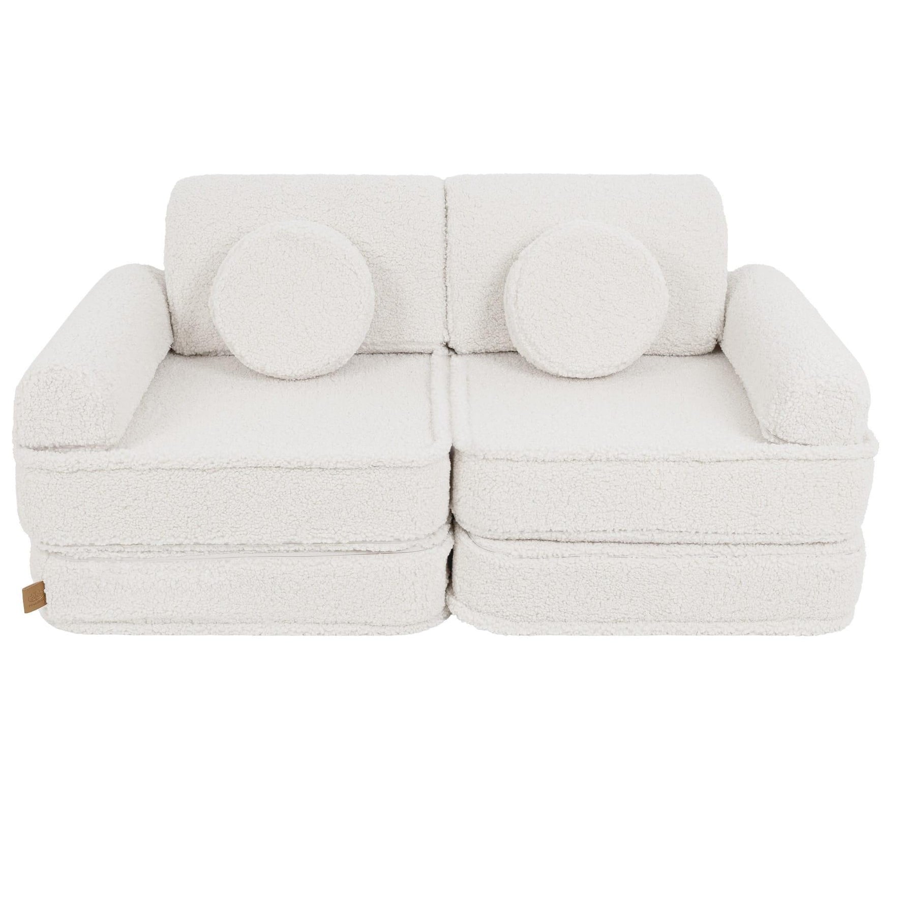MeowBaby Spielsofa Mini Plus Teddy - Creme - Kletterling – einfach Kind sein