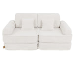 MeowBaby Spielsofa Mini Plus Teddy - Creme - Kletterling – einfach Kind sein