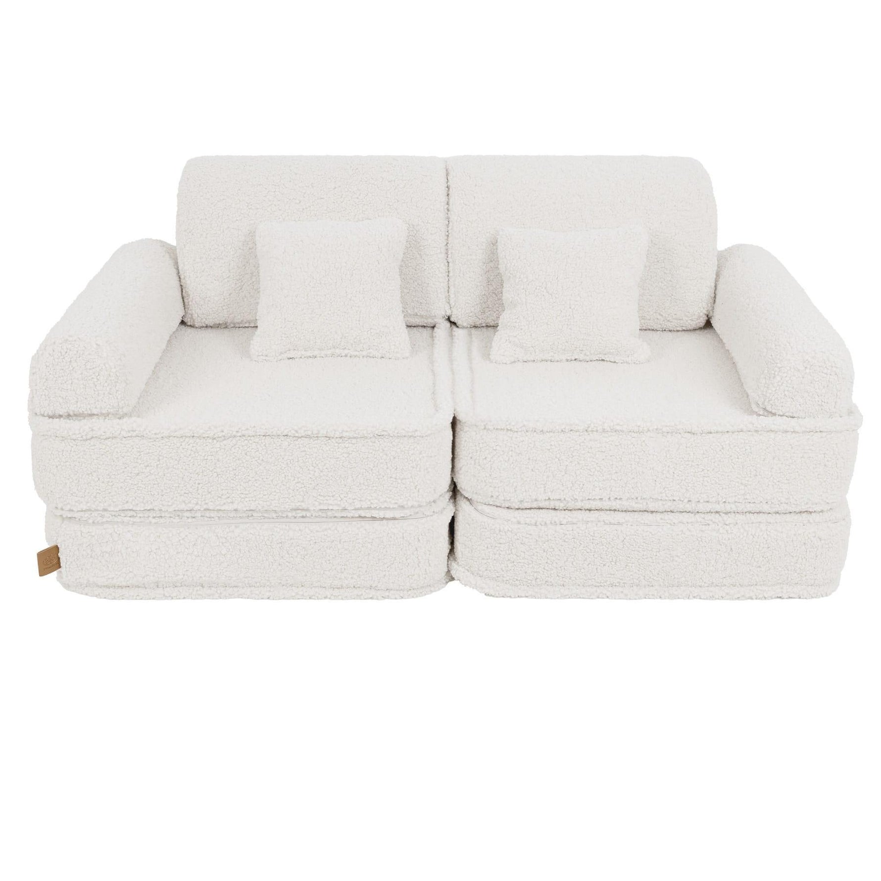 MeowBaby Spielsofa Mini Plus Teddy - Creme - Kletterling – einfach Kind sein