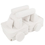 MeowBaby Spielsofa Mini Plus Teddy - Creme - Kletterling – einfach Kind sein