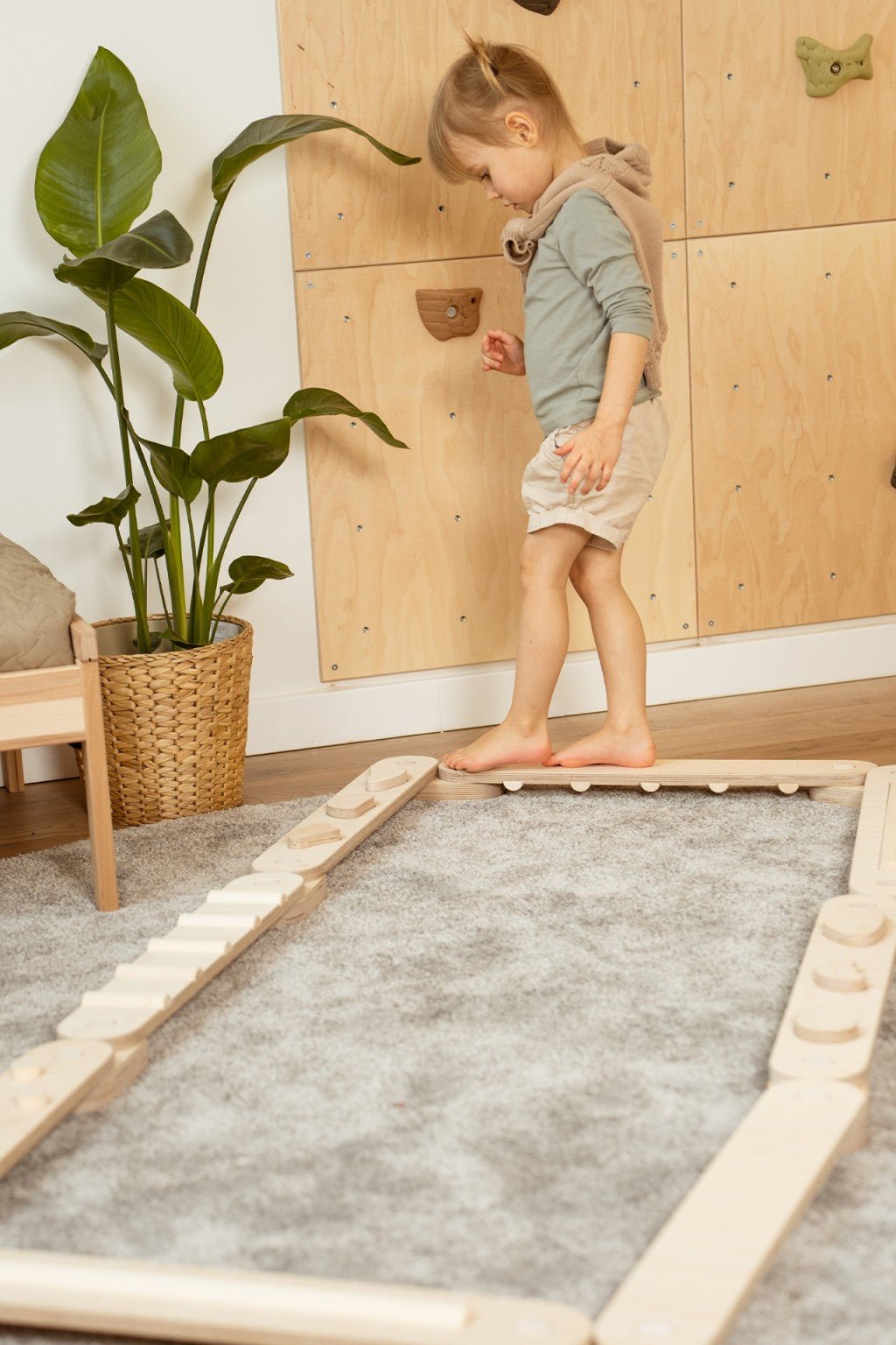 Happymoon Natural 8 Balance Beam Set - Kletterling – einfach Kind sein