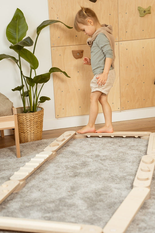 Happymoon Natural 8 Balance Beam Set - Kletterling – einfach Kind sein