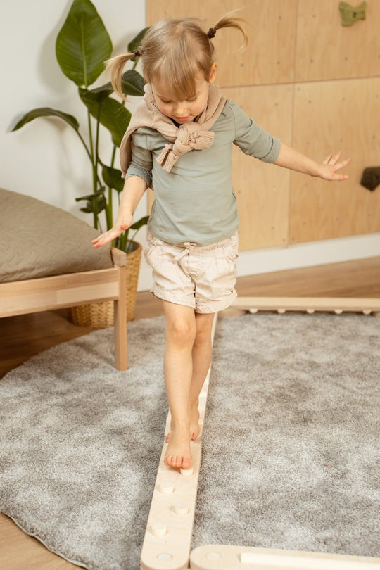 Happymoon Natural 8 Balance Beam Set - Kletterling – einfach Kind sein