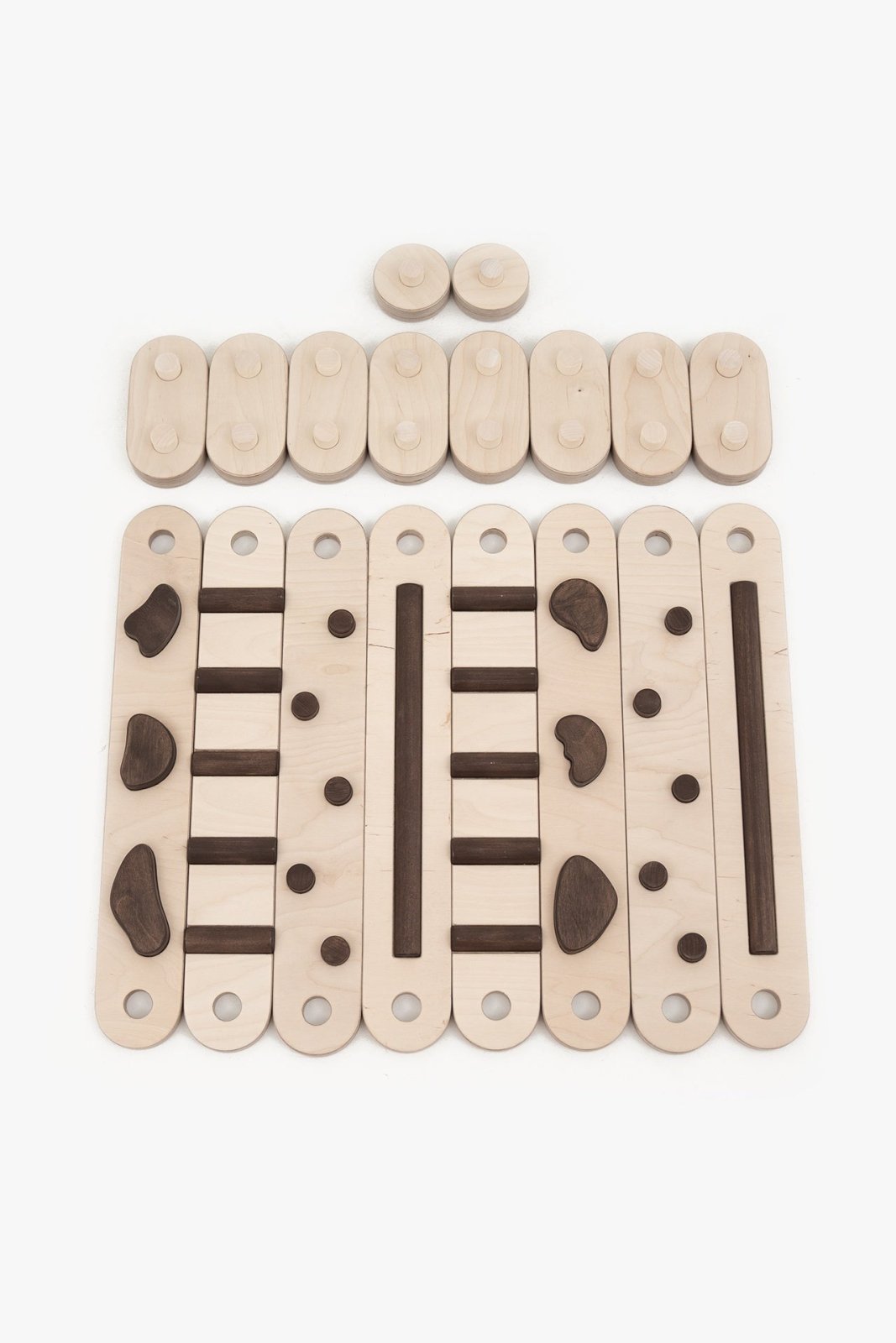 Happymoon Darkwood 8 Balance Beam Set - Kletterling – einfach Kind sein