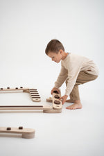 Happymoon Darkwood 8 Balance Beam Set - Kletterling – einfach Kind sein
