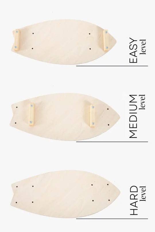 HappyMoon Natural Balance Surfboard With Large Mat & Roll - Kletterling – einfach Kind sein