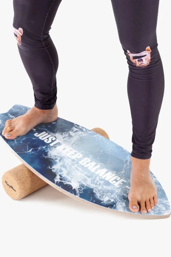 Happy Moon Just keep Balance Surfboard with X - Large Mat & Roll - Kletterling – einfach Kind sein