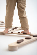 Happymoon Darkwood 8 Balance Beam Set - Kletterling – einfach Kind sein