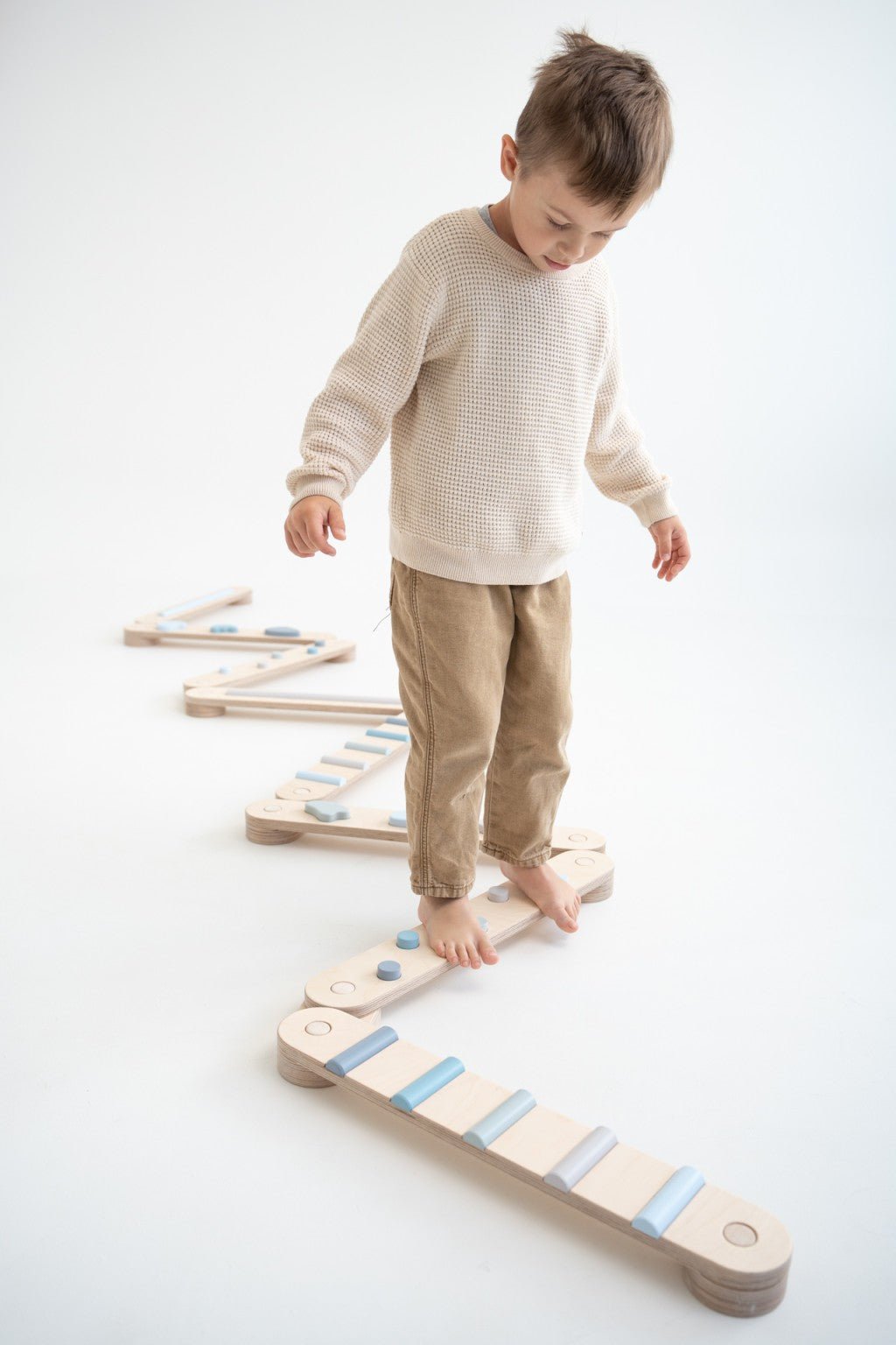 Happymoon Blue 8 Balance Beam Set - Kletterling – einfach Kind sein