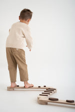 Happymoon Darkwood 8 Balance Beam Set - Kletterling – einfach Kind sein