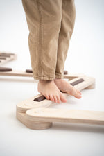 Happymoon Darkwood 8 Balance Beam Set - Kletterling – einfach Kind sein