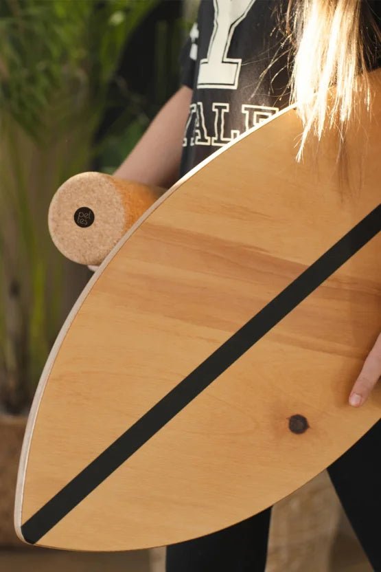 HappyMoon Natural Balance Surfboard With Large Mat & Roll - Kletterling – einfach Kind sein