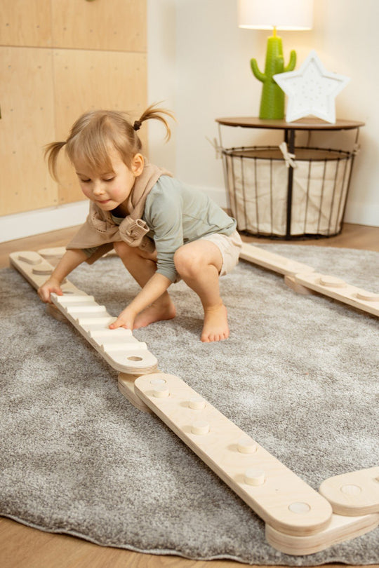 Happymoon Natural 8 Balance Beam Set - Kletterling – einfach Kind sein