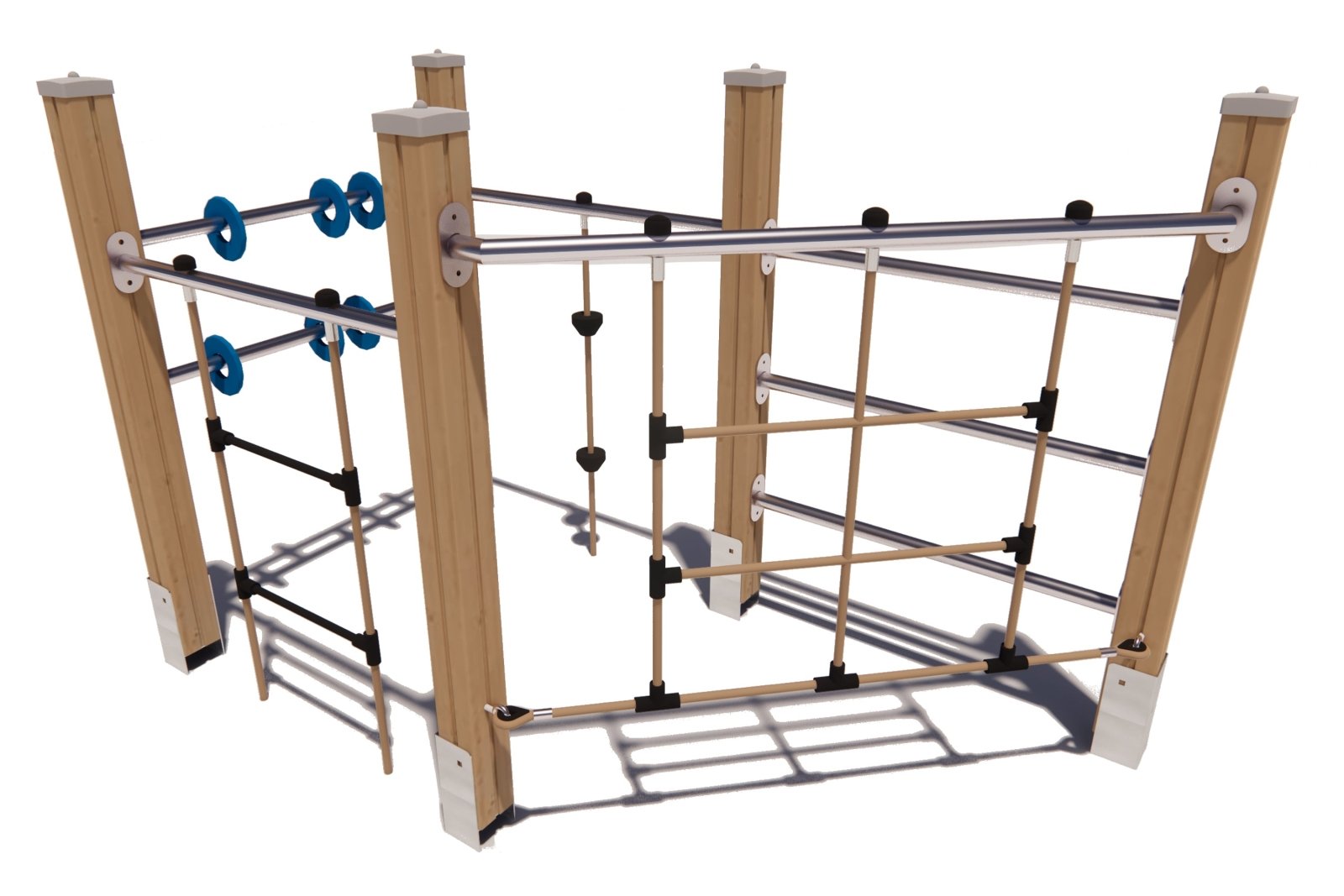 Klettergerüst SPIELPLATZ VE14 - Robuste Outdoor - Lösung für Kitas (Alter bis 6 Jahre) - Kletterling – einfach Kind sein