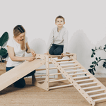 Spielset "Freunde" pastell - Kletterwürfel mit einer Kletter - und Rutschrampe - Kletterling – einfach Kind sein