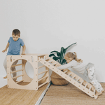 Spielset "Freunde" pastell - Kletterwürfel mit einer Kletter - und Rutschrampe - Kletterling – einfach Kind sein