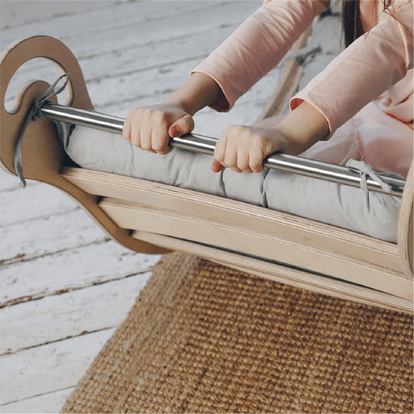 Spielset "Dynamik" bunt - Montessori - Bogen mit Rutsche und Kissen - Kletterling – einfach Kind sein