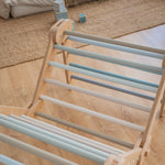 Verstellbares Kletterdreieck FULL MOON | BLAU | 30 Formen | 98 x 67,5 cm | max. 50 kg - Kletterling – einfach Kind sein