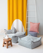wigiwama Sitzkissen Ottoman in Softmint aus Cord - Kletterling – einfach Kind sein
