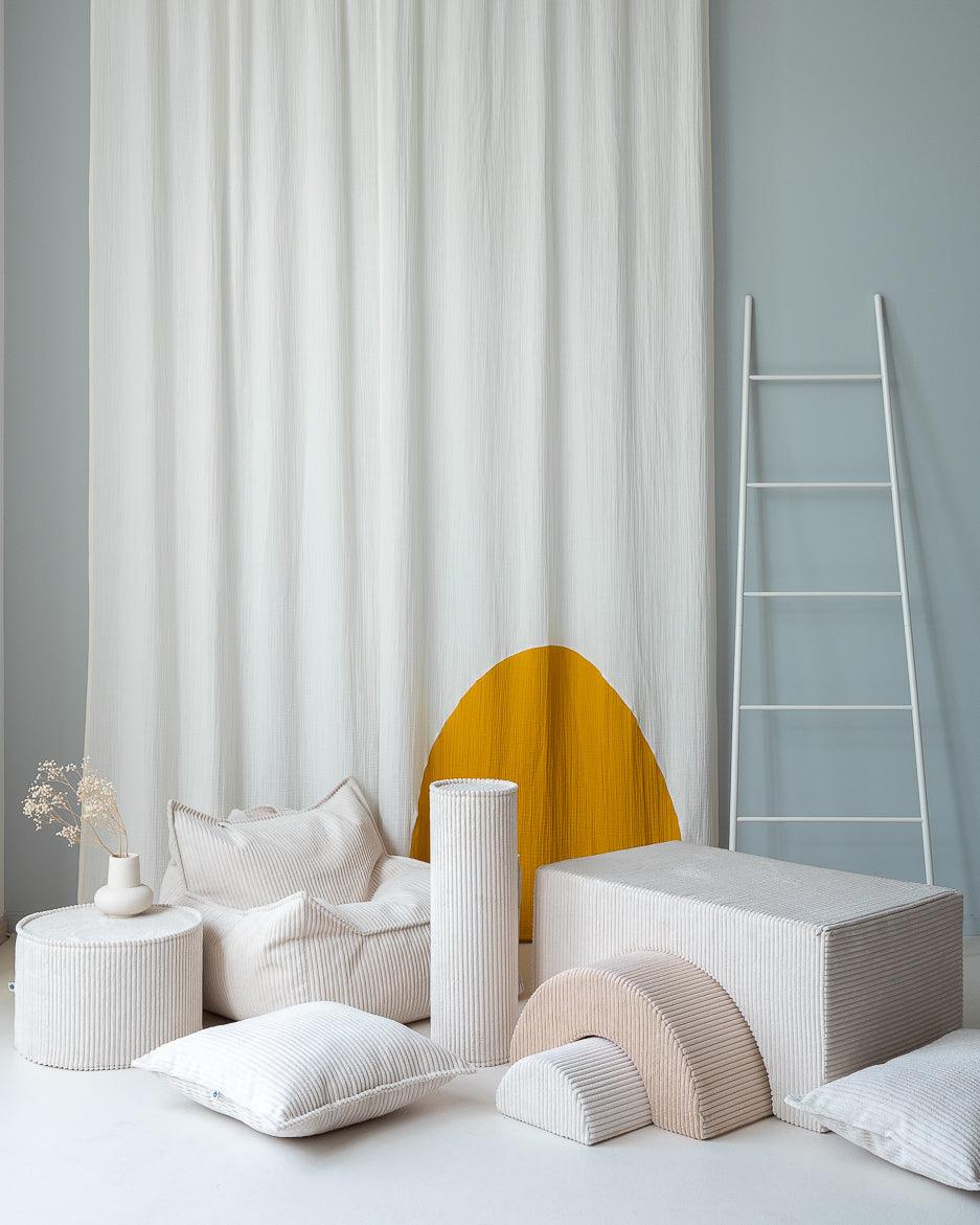 wigiwama Rainbow in Creme – Schaumstoff Bausteine für kreatives Spielen - Kletterling – einfach Kind sein