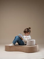 wigiwama Sitzkissen & Sessel Lounge in Beige aus Cord - Kletterling – einfach Kind sein