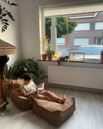 wigiwama Sitzsack Sessel in Toffee aus Cord - Kletterling – einfach Kind sein