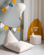 wigiwama Kinder Sitzsack in Creme aus Cord - Kletterling – einfach Kind sein