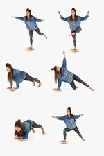 MOONFLOW Balance Board | Geometrie | 42 cm | ab 4 Jahre - Kletterling – einfach Kind sein