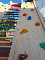 Riesiges 2m hohes und klappbares Klettergerüst mit 6 Kletterpfaden - Kletterling – einfach Kind sein