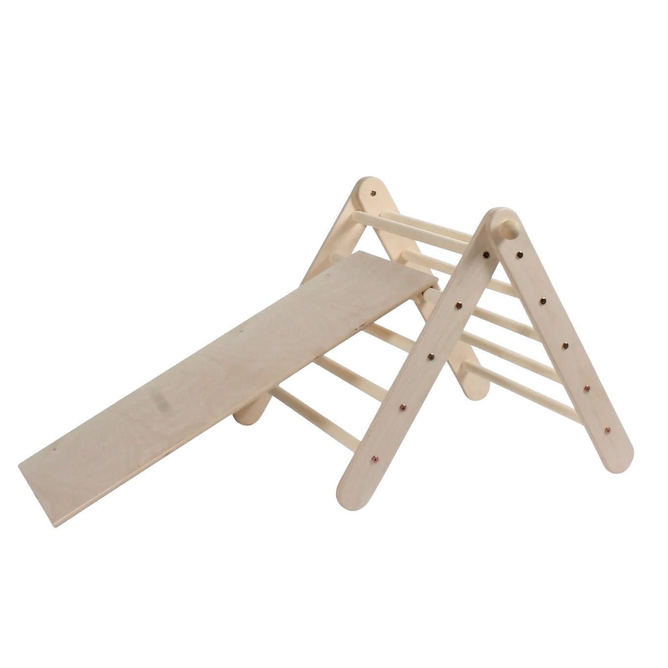 Kletterdreieck - Set ZICKLEIN + Rutschbrett | 5 - fach höhenverstellbar | 60 cm | erweiterbar - Kletterling – einfach Kind sein