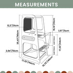 Lernturm mit Kreidetafel in 4 Farben - Kletterling – einfach Kind sein