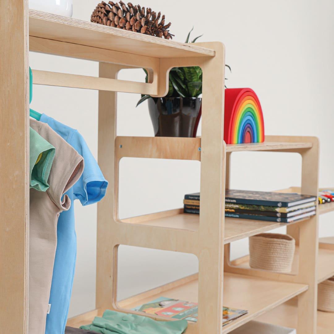 Montessori Regal mit drei Etagen - Kletterling – einfach Kind sein