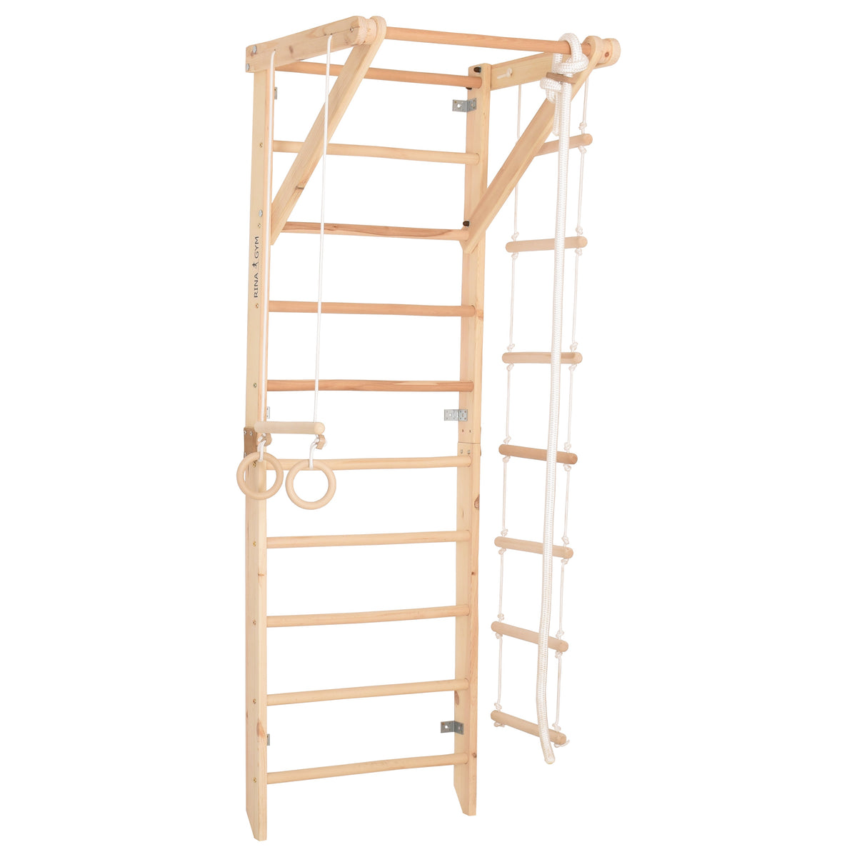 RINAGYM SPORT 2 Sprossenwand Natur – Ansicht 1