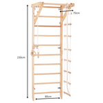 RINAGYM SPORT 2 Sprossenwand Natur – Ansicht 7
