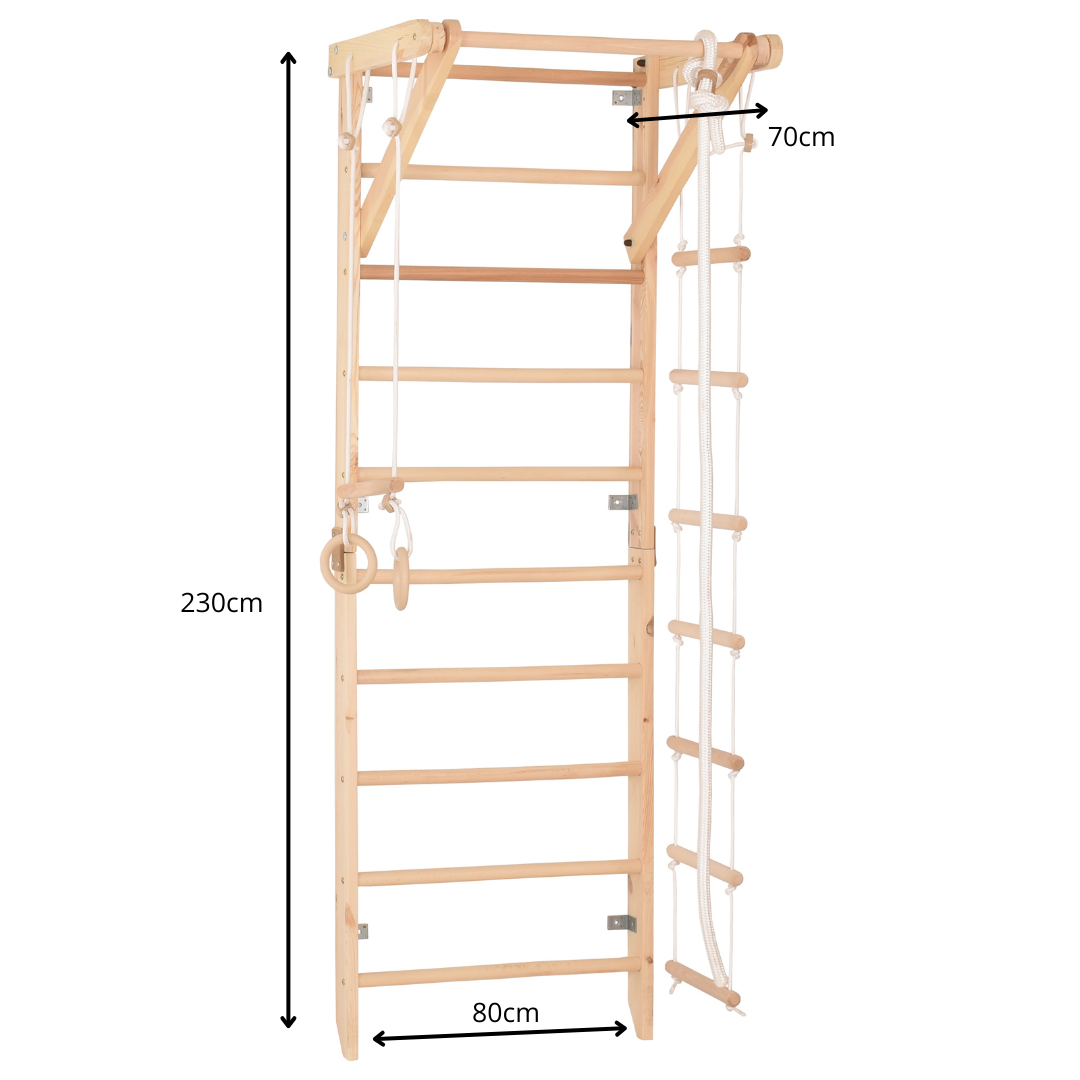 RINAGYM SPORT 2 Sprossenwand Natur – Ansicht 7