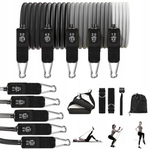 Sprossenwand mit Dip-Barren und abnehmbarer Klimmzugstange – Modell PRO PURE weiß, verstärkte Konstruktion für das Training zu Hause – Ansicht 11