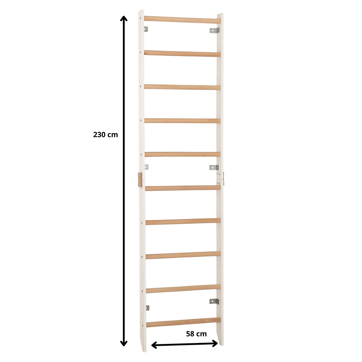 Sprossenwand SPR H Weiß – Minimalistische Fitnessleiter – Ansicht 3