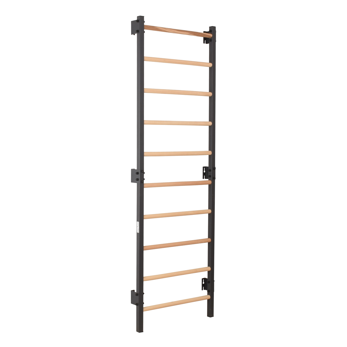 Metallische Sprossenwand STEEL 1 – Graphit mit Buchenholzsprossen | RINAGYM – Ansicht 12