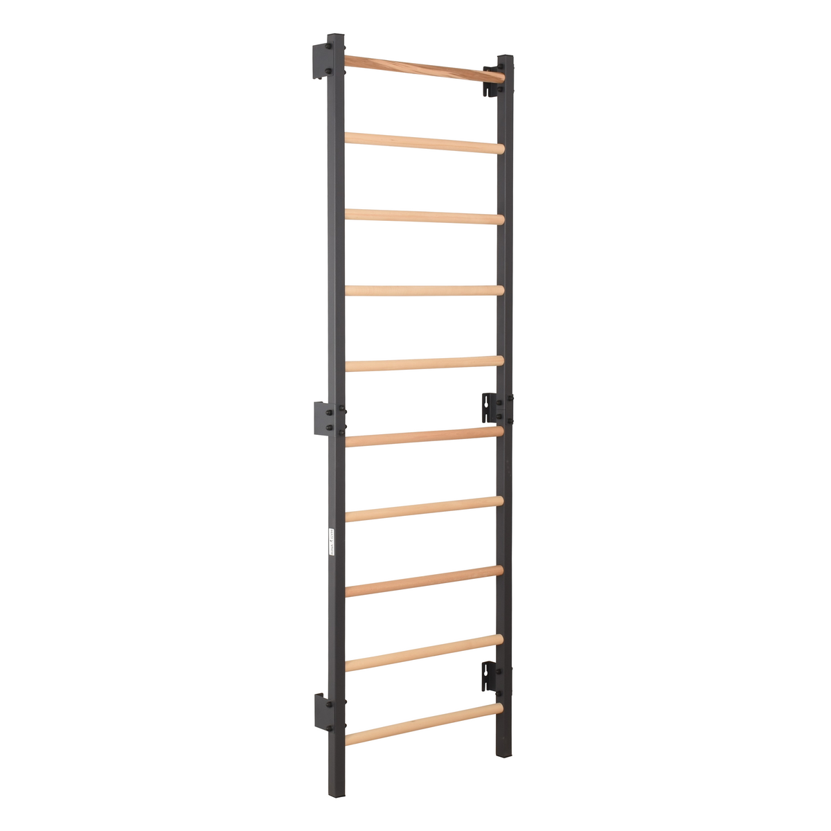 Metallische Sprossenwand STEEL 1 – Graphit mit Buchenholzsprossen | RINAGYM – Ansicht 13