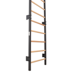 Metallische Sprossenwand STEEL 1 – Graphit mit Buchenholzsprossen | RINAGYM – Ansicht 15