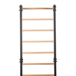 Metallische Sprossenwand STEEL 1 – Graphit mit Buchenholzsprossen | RINAGYM – Ansicht 17