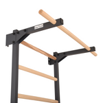 Metallische Sprossenwand STEEL PURE mit Klimmzugstange – Graphit | RINAGYM – Ansicht 17